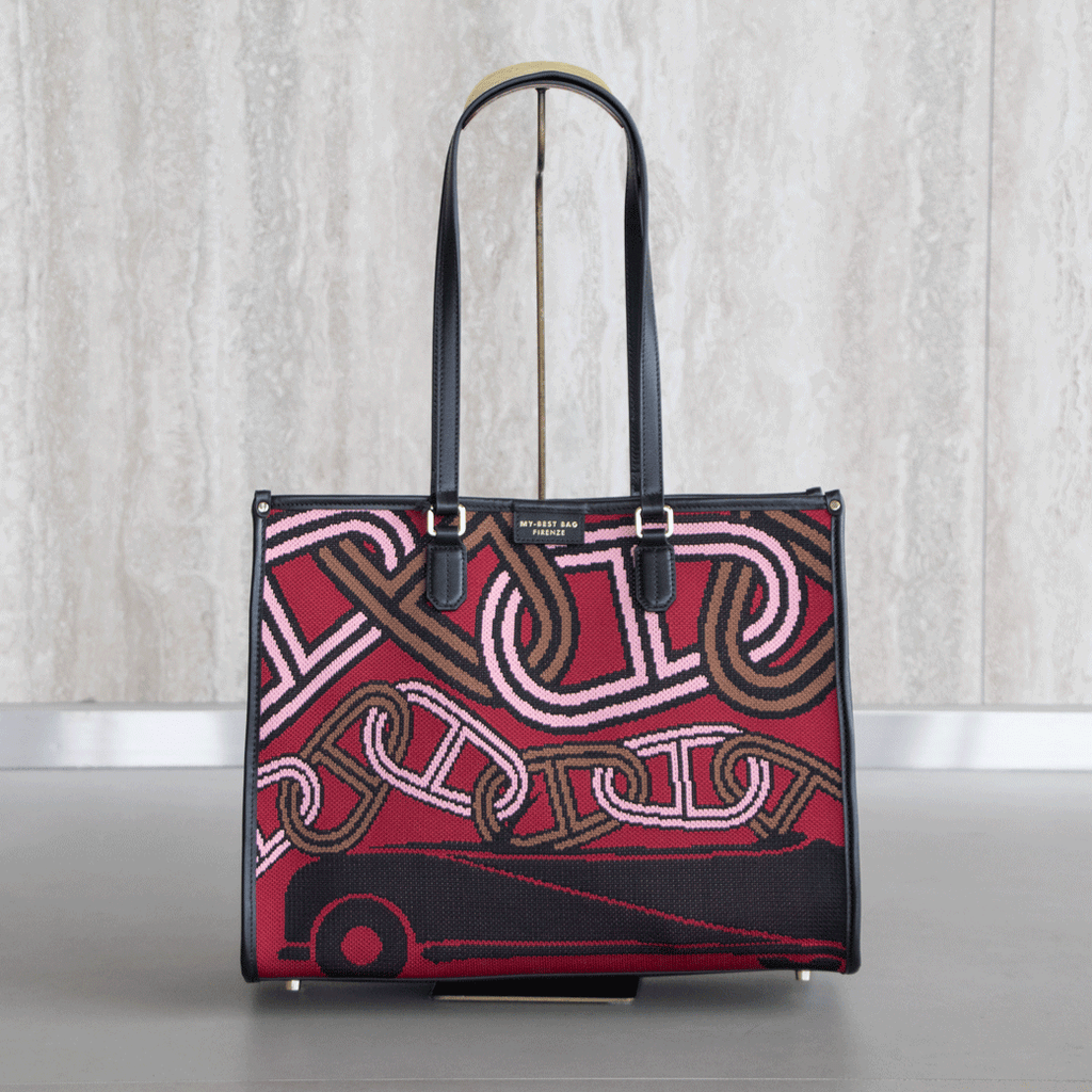 MY BEST BAG ブラックオレンジ トートバッグ MY BEST BAG トートバッグ（大サイズ） – Tempo Online Shop