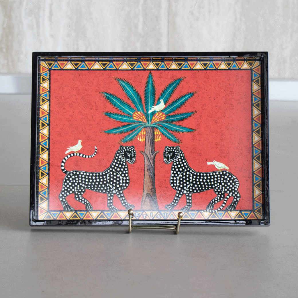 ORTIGIA(オルティージャ) 長方形トレー大 ヒョウレッド – Tempo Online