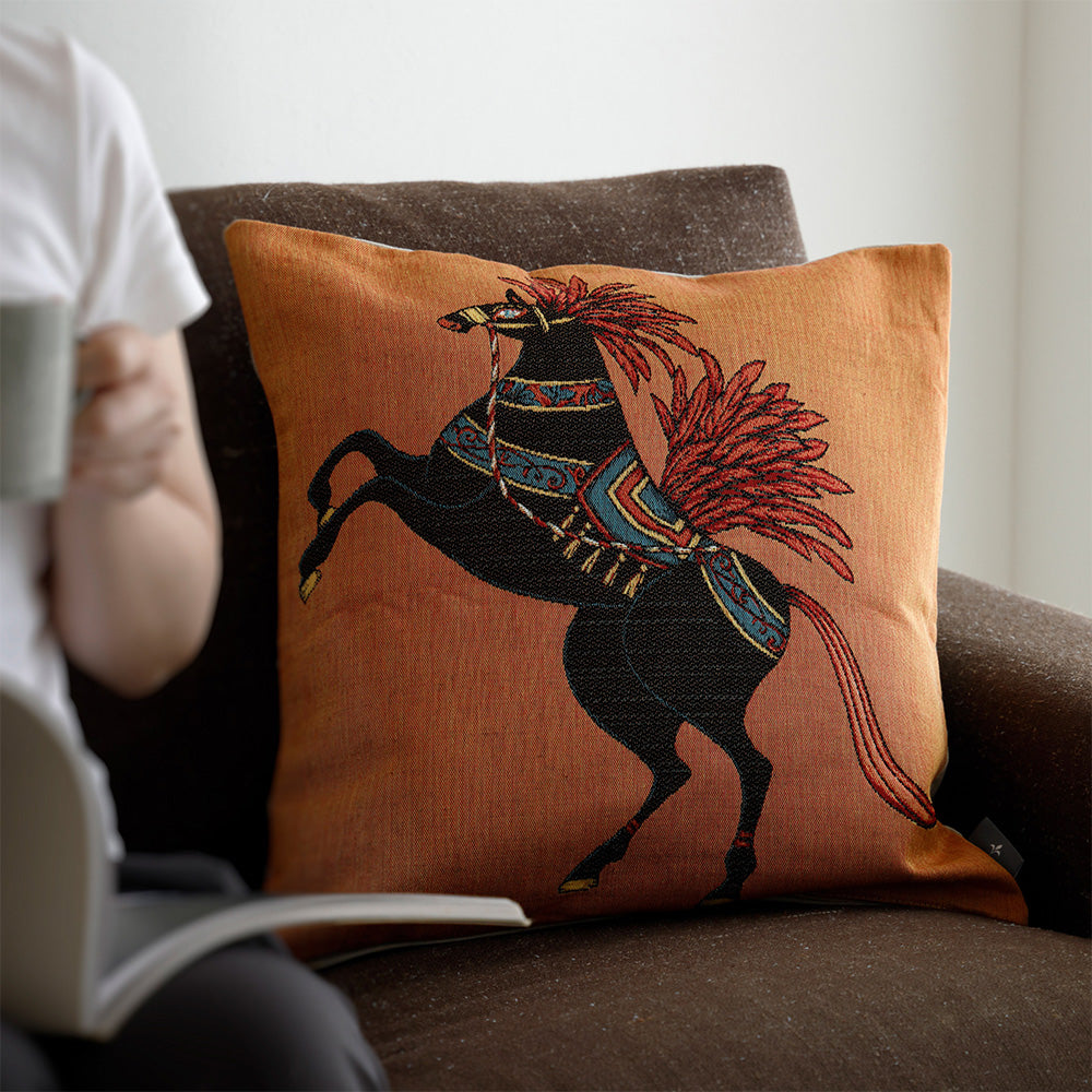 馬の毛皮クッション 馬の毛皮クッション